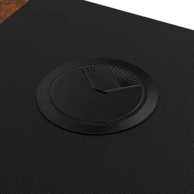 e-Freeflow 160 x 75 Dark Wood - Black