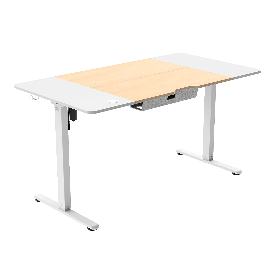 e-Freeflow 140 x 75 Light Wood - White, фото