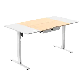 e-Freeflow 140 x 75 Light Wood - White