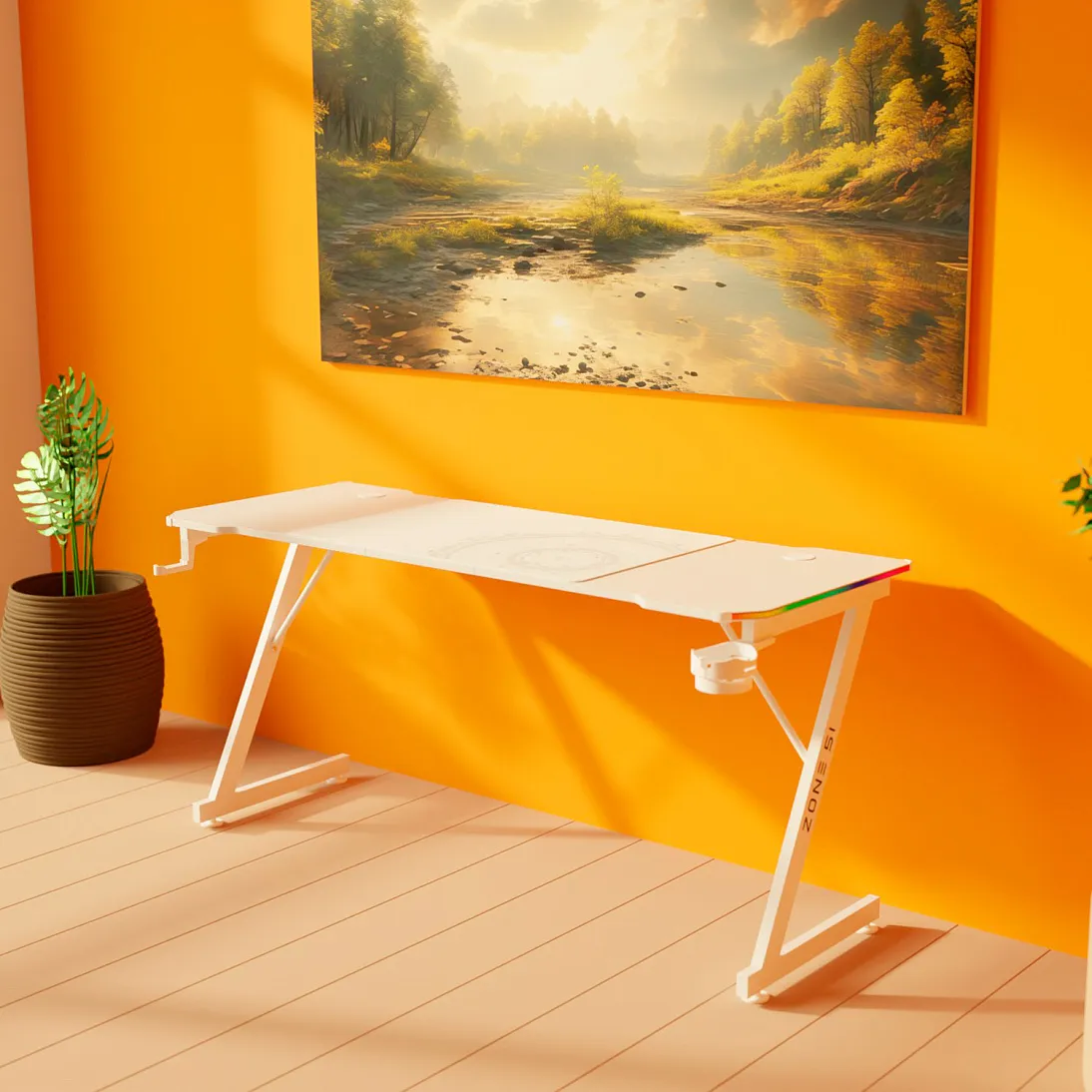 Trine 160 x 60 RGB White, фото