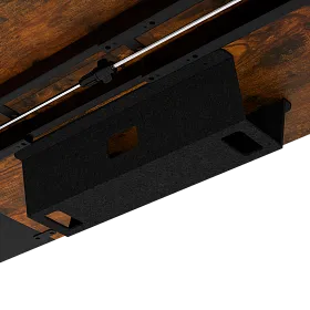 e-Freeflow 160 x 75 Dark Wood - Black